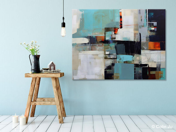 Extra Large Paintings for Dining Room, Abstract Wall Paintings, Hand Painted Canvas Art, Original Artowrk, Contemporary Wall Art Paintings-Paintingforhome
