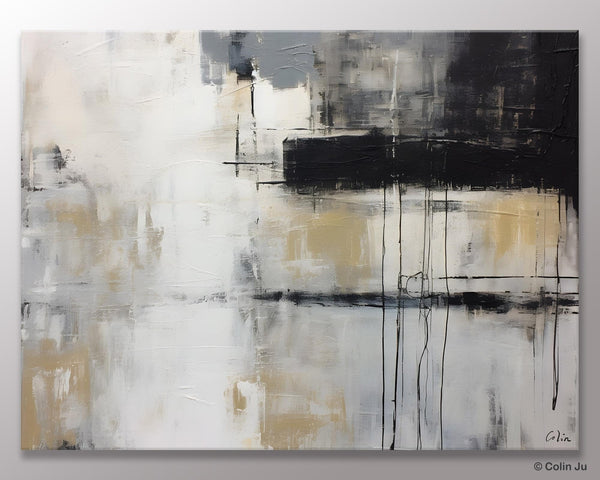 Hand Painted Original Canvas Art, Contemporary Acrylic Paintings, Large Wall Art Painting for Bedroom, Oversized Modern Abstract Paintings-Paintingforhome