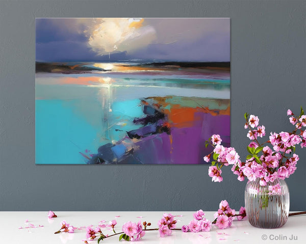Original Landscape Paintings, Landscape Canvas Paintings for Living Room, Extra Large Modern Wall Art Paintings, Acrylic Painting on Canvas-Paintingforhome