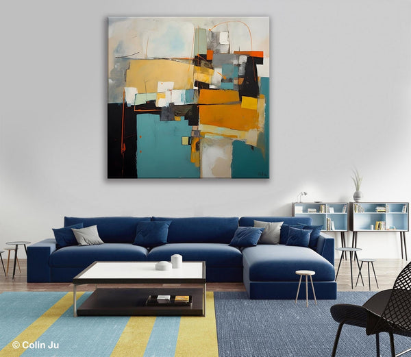 Contemporary Canvas Art for Living Room, Modern Acrylic Paintings, Original Modern Paintings, Extra Large Abstract Paintings on Canvas-Paintingforhome