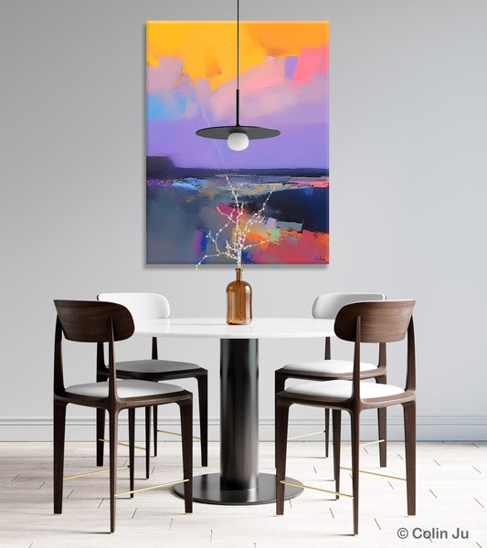Abstract Landscape Artwork, Contemporary Wall Art Paintings, Extra Large Original Art, Landscape Painting on Canvas, Hand Painted Canvas Art-Paintingforhome