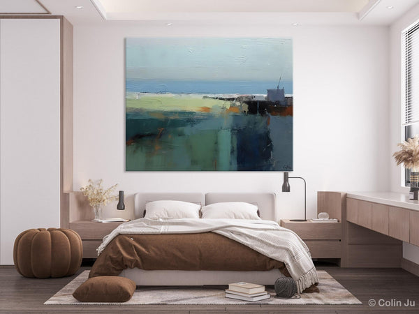Landscape Acrylic Paintings, Landscape Abstract Paintings, Modern Wall Art for Living Room, Original Abstract Abstract Painting on Canvas-Paintingforhome