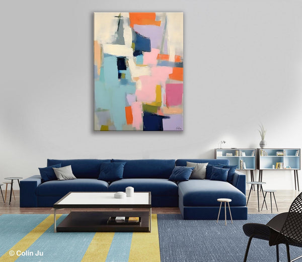Large Wall Art Painting for Bedroom, Original Canvas Art, Contemporary Acrylic Painting on Canvas, Oversized Modern Abstract Wall Paintings-Paintingforhome