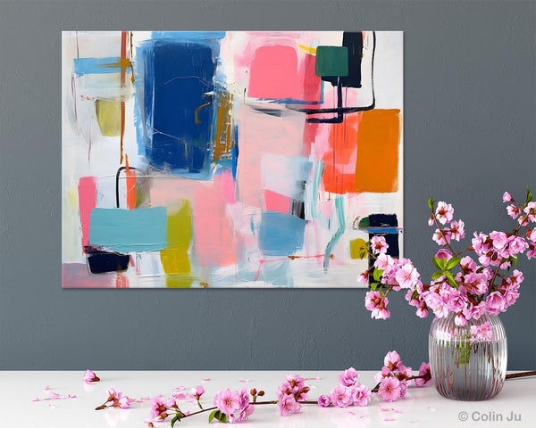Large Wall Art Painting for Bedroom, Original Canvas Art, Oversized Modern Abstract Wall Paintings, Contemporary Acrylic Painting on Canvas-Paintingforhome