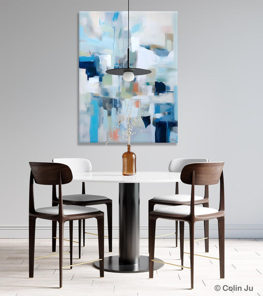 Large Modern Canvas Wall Paintings, Original Abstract Art, Hand Painted Acrylic Painting on Canvas, Large Wall Art Painting for Dining Room-Paintingforhome
