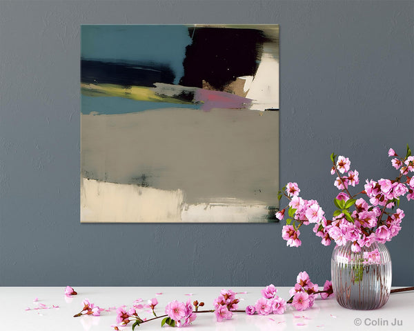 Abstract Wall Art for Bedroom, Original Modern Acrylic Artwork, Modern Canvas Art Paintings, Extra Large Abstract Paintings for Dining Room-Paintingforhome