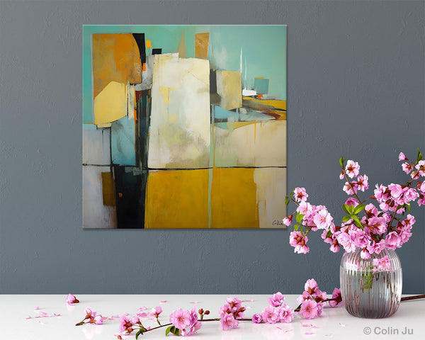 Modern Canvas Paintings, Contemporary Canvas Art, Original Modern Wall Art, Modern Acrylic Artwork, Large Abstract Painting for Bedroom-Paintingforhome
