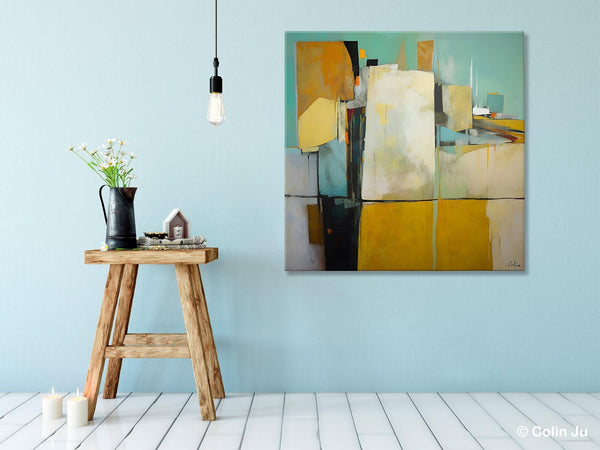 Modern Canvas Paintings, Contemporary Canvas Art, Original Modern Wall Art, Modern Acrylic Artwork, Large Abstract Painting for Bedroom-Paintingforhome