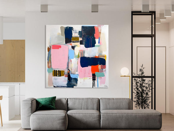 Modern Original Abstract Wall Art, Contemporary Canvas Art, Canvas Paintings, Large Abstract Art for Bedroom, Simple Modern Acrylic Artwork-Paintingforhome