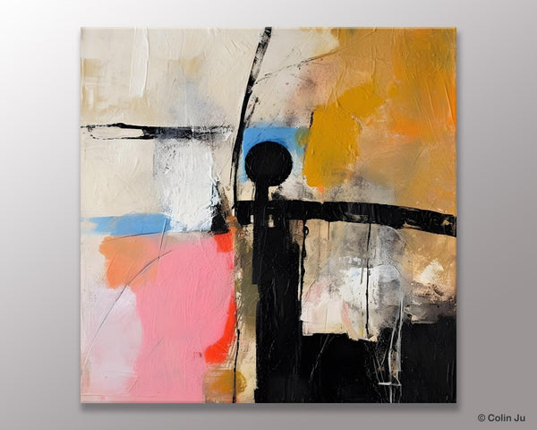 Extra Large Abstract Paintings for Bedroom, Original Modern Acrylic Wall Art, Modern Canvas Art Paintings, Abstract Wall Art for Dining Room-Paintingforhome