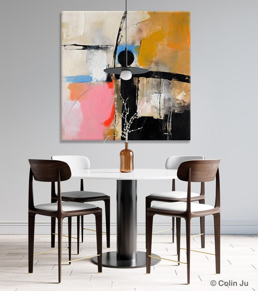 Extra Large Abstract Paintings for Bedroom, Original Modern Acrylic Wall Art, Modern Canvas Art Paintings, Abstract Wall Art for Dining Room-Paintingforhome