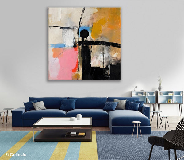 Extra Large Abstract Paintings for Bedroom, Original Modern Acrylic Wall Art, Modern Canvas Art Paintings, Abstract Wall Art for Dining Room-Paintingforhome