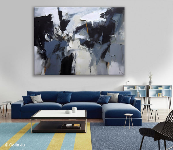 Simple Canvas Art, Contemporary Painting on Canvas, Extra Large Wall Art Paintings, Original Canvas Art for sale, Simple Abstract Paintings-Paintingforhome