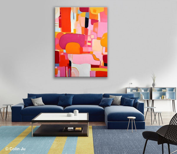 Large Modern Canvas Artwork, Original Wall Art Paintings, Large Paintings for Bedroom, Hand Painted Canvas Art, Acrylic Painting on Canvas-Paintingforhome