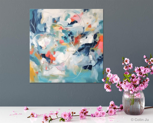 Modern Acrylic Art, Modern Original Abstract Art, Large Abstract Art for Bedroom, Simple Canvas Paintings for Sale, Contemporary Canvas Art-Paintingforhome