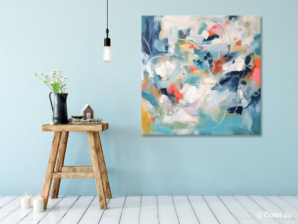 Modern Acrylic Art, Modern Original Abstract Art, Large Abstract Art for Bedroom, Simple Canvas Paintings for Sale, Contemporary Canvas Art-Paintingforhome