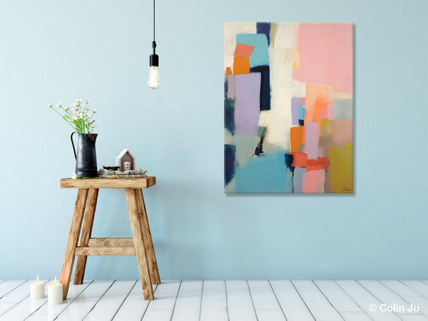 Original Abstract Art, Contemporary Acrylic Art on Canvas, Large Wall Art Painting for Bedroom, Oversized Modern Abstract Wall Paintings-Paintingforhome