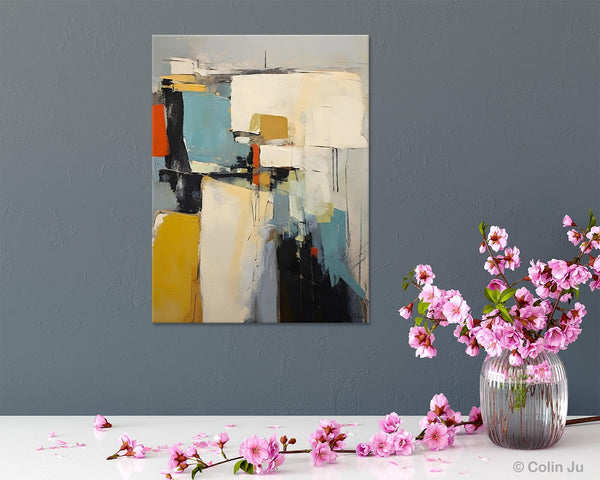 Large Modern Canvas Paintings, Heavy Texture Paintings, Large Original Wall Art Painting for Bedroom, Acrylic Paintings on Canvas-Paintingforhome