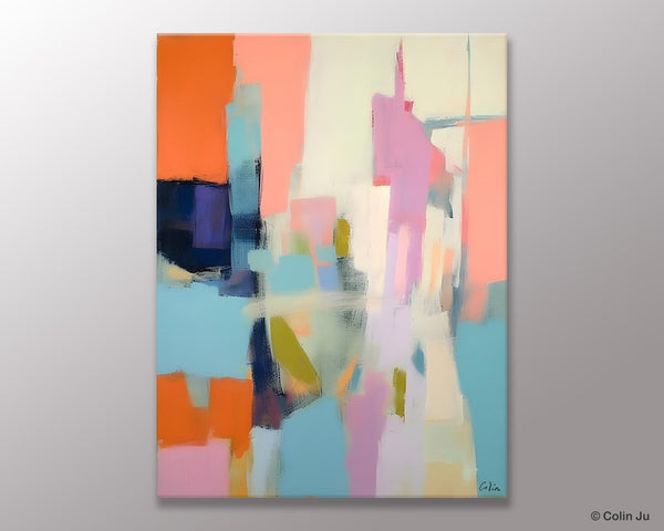 Large Modern Canvas Art for Bedroom, Original Wall Art Paintings, Large Paintings for Sale, Hand Painted Canvas Art, Acrylic Art on Canvas-Paintingforhome