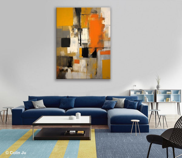 Oversized Abstract Art Paintings, Original Canvas Artwork, Large Wall Art Painting for Dining Room, Contemporary Acrylic Painting on Canvas-Paintingforhome