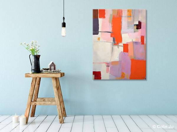Large Modern Canvas Art for Dining Room, Simple Abstract Art, Large Original Wall Art Painting for Bedroom, Acrylic Paintings on Canvas-Paintingforhome