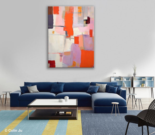 Large Modern Canvas Art for Dining Room, Simple Abstract Art, Large Original Wall Art Painting for Bedroom, Acrylic Paintings on Canvas-Paintingforhome