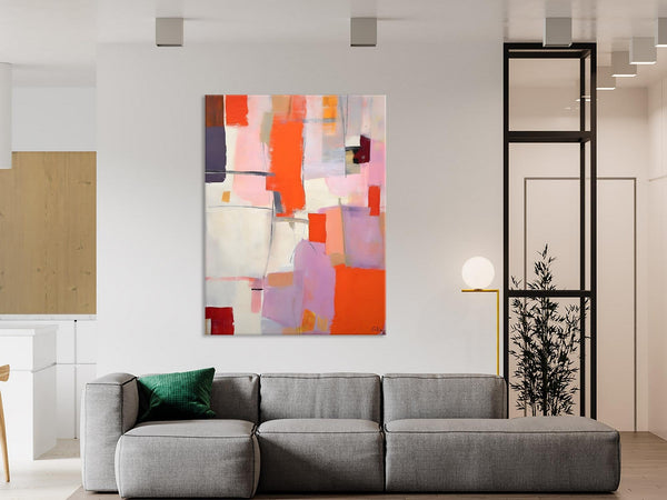 Large Modern Canvas Art for Dining Room, Simple Abstract Art, Large Original Wall Art Painting for Bedroom, Acrylic Paintings on Canvas-Paintingforhome