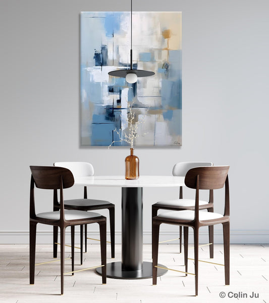 Hand Painted Acrylic Painting on Canvas, Large Modern Canvas Art, Original Abstract Art Paintings, Large Wall Art Painting for Dining Room-Paintingforhome
