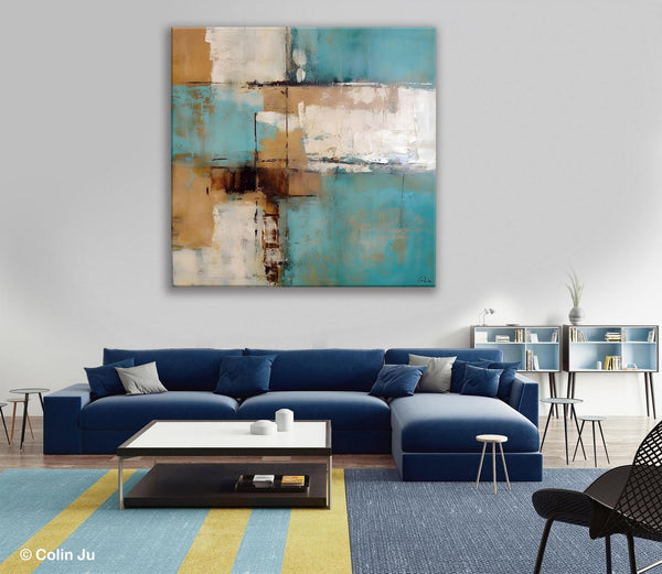 Large Wall Art for Bedroom, Geometric Modern Acrylic Art, Modern Original Abstract Art, Canvas Paintings for Sale, Contemporary Canvas Art-Paintingforhome