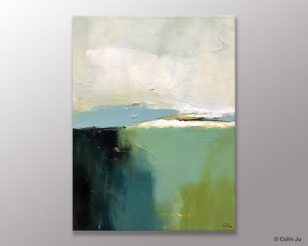 Simple Modern Wall Art, Oversized Contemporary Acrylic Paintings, Original Abstract Paintings, Extra Large Canvas Painting for Living Room-Paintingforhome