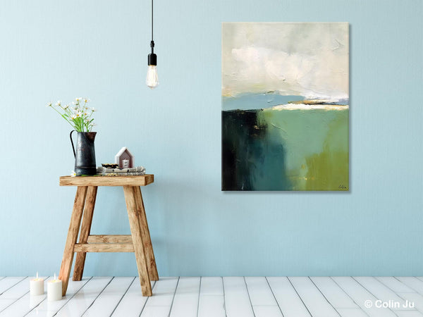 Simple Modern Wall Art, Oversized Contemporary Acrylic Paintings, Original Abstract Paintings, Extra Large Canvas Painting for Living Room-Paintingforhome