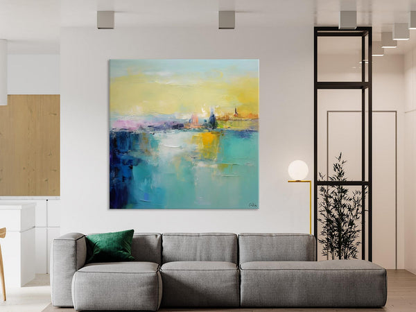 Modern Canvas Paintings, Contemporary Canvas Art, Original Modern Wall Art, Modern Acrylic Artwork, Large Abstract Painting for Bedroom-Paintingforhome