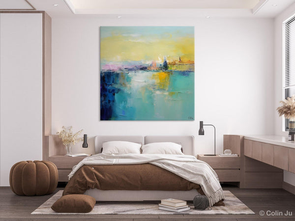 Modern Canvas Paintings, Contemporary Canvas Art, Original Modern Wall Art, Modern Acrylic Artwork, Large Abstract Painting for Bedroom-Paintingforhome