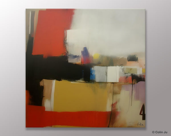 Modern Original Abstract Art, Canvas Paintings for Sale, Large Wall Art for Bedroom, Geometric Modern Acrylic Art, Contemporary Canvas Art-Paintingforhome