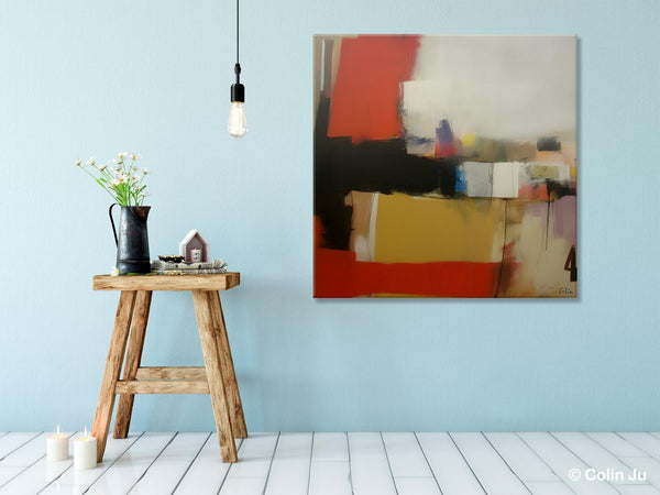 Modern Original Abstract Art, Canvas Paintings for Sale, Large Wall Art for Bedroom, Geometric Modern Acrylic Art, Contemporary Canvas Art-Paintingforhome