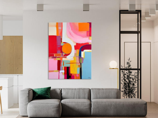 Simple Modern Wall Art, Oversized Contemporary Canvas Art, Original Abstract Paintings, Extra Large Acrylic Painting for Living Room-Paintingforhome