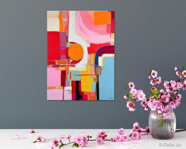 Simple Modern Wall Art, Oversized Contemporary Canvas Art, Original Abstract Paintings, Extra Large Acrylic Painting for Living Room-Paintingforhome