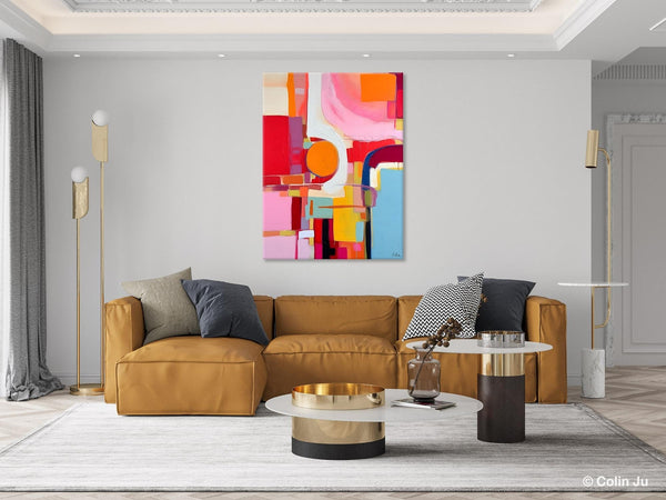 Simple Modern Wall Art, Oversized Contemporary Canvas Art, Original Abstract Paintings, Extra Large Acrylic Painting for Living Room-Paintingforhome