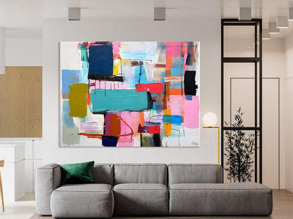 Original Abstract Art Paintings, Hand Painted Canvas Art, Acrylic Painting on Canvas, Large Canvas Art for Sale, Large Painting for Bedroom-Paintingforhome