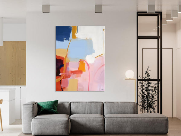 Contemporary Acrylic Painting on Canvas, Large Wall Art Painting for Bedroom, Original Canvas Art, Oversized Modern Abstract Wall Paintings-Paintingforhome