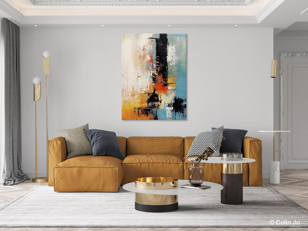 Contemporary Wall Art Paintings, Hand Painted Canvas Art, Original Abstract Art, Modern Acrylic Paintings, Large Paintings for Living Room-Paintingforhome