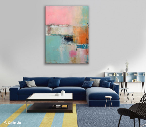 Canvas Paintings for Dining Room, Oversized Modern Wall Art, Acrylic Painting on Canvas, Contemporary Paintings, Original Abstract Paintings-Paintingforhome