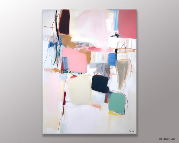 Abstract Painting on Canvas, Contemporary Acrylic Paintings, Extra Large Canvas Painting for Bedroom, Original Abstract Wall Art for Sale-Paintingforhome