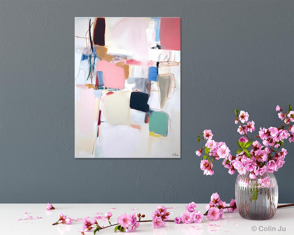Abstract Painting on Canvas, Contemporary Acrylic Paintings, Extra Large Canvas Painting for Bedroom, Original Abstract Wall Art for Sale-Paintingforhome