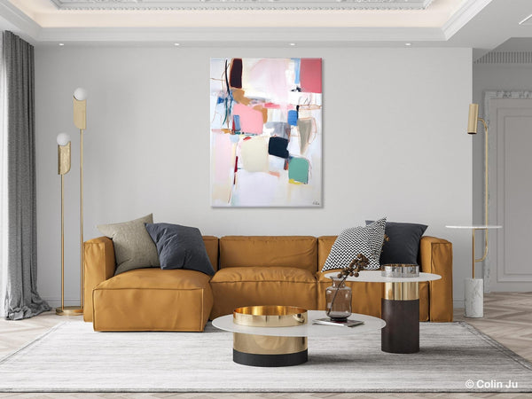 Abstract Painting on Canvas, Contemporary Acrylic Paintings, Extra Large Canvas Painting for Bedroom, Original Abstract Wall Art for Sale-Paintingforhome