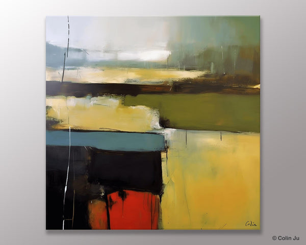Large Abstract Painting for Bedroom, Original Modern Wall Art Paintings, Modern Acrylic Paintings, Huge Contemporary Canvas Paintings-Paintingforhome