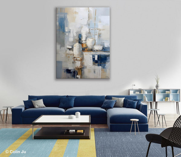Oversized Contemporary Acrylic Paintings, Modern Abstract Paintings, Original Canvas Wall Art, Extra Large Canvas Painting for Living Room-Paintingforhome