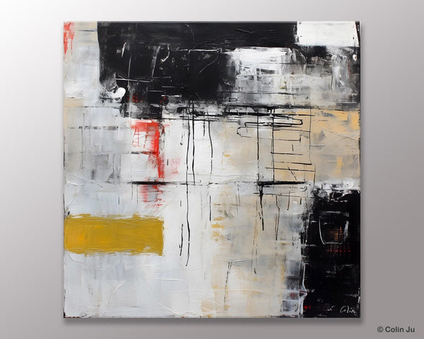 Large Abstract Art for Bedroom, Original Abstract Wall Art, Simple Modern Acrylic Artwork, Modern Canvas Paintings, Contemporary Canvas Art-Paintingforhome
