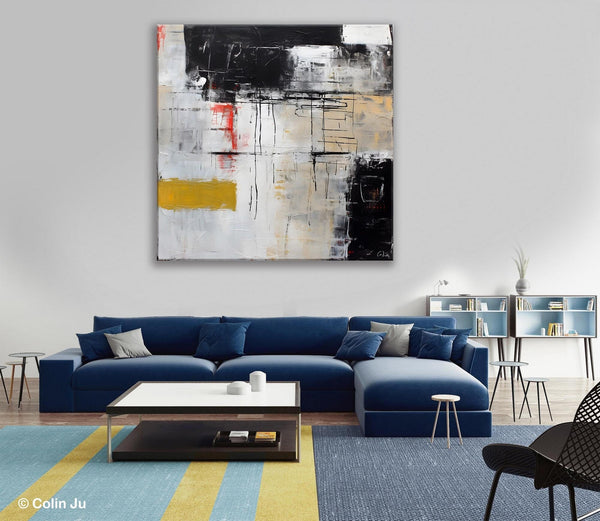 Large Abstract Art for Bedroom, Original Abstract Wall Art, Simple Modern Acrylic Artwork, Modern Canvas Paintings, Contemporary Canvas Art-Paintingforhome