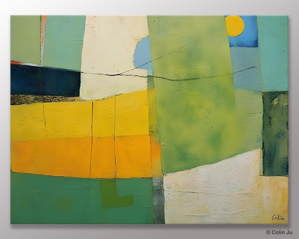 Original Canvas Artwork, Large Wall Art Painting for Dining Room, Contemporary Acrylic Painting on Canvas, Modern Abstract Wall Paintings-Paintingforhome